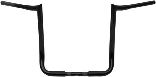 LA Choppers 1 1/4" Bagger Prime Ape Handlebars Black 16" End rise LA-7352-16B