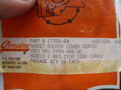 Pack of 10 Harley Davidson James Gasket Inner Rocker Cover Gaskets 17358-84