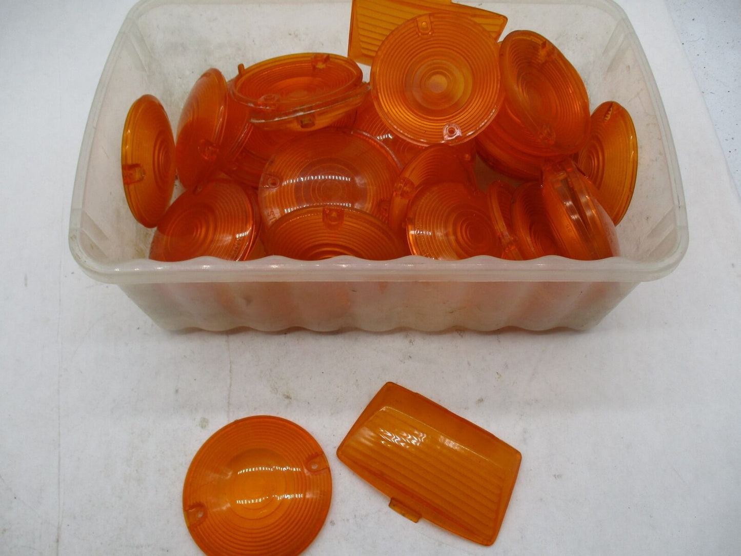 Large Lot of Harley Davidson Touring Turn Signal Fender Marker Light Amber Lense