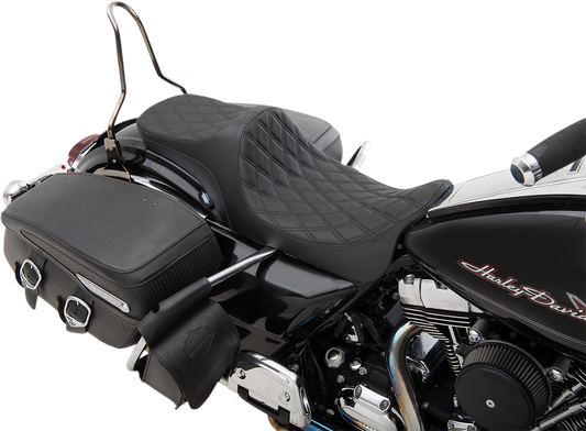 Drag Specialties Predator III 2 Up Seat Double Diamond 0801-1304
