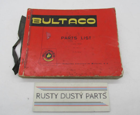 Bultaco Original 5 Speed Models 100-250cc 23-76 Series Parts Catalog List