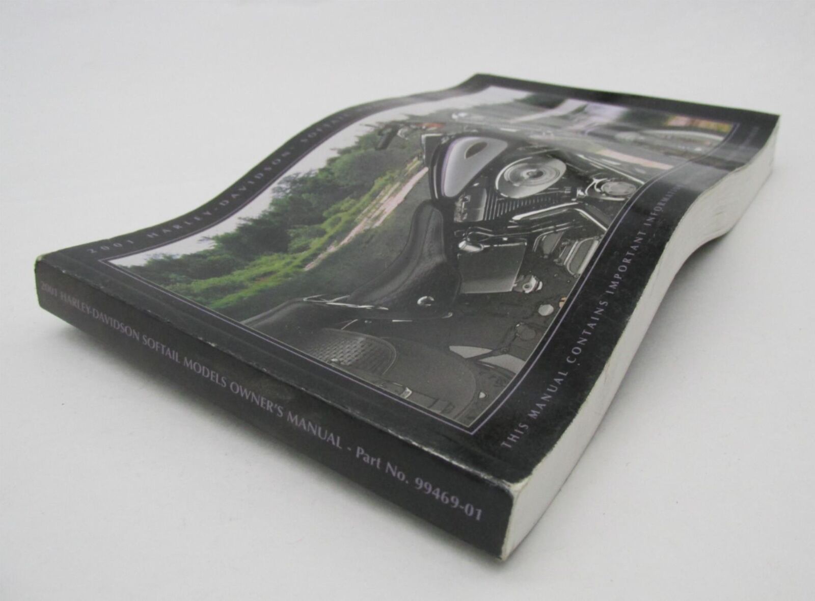 Harley-Davidson Official Factory 2001 Softail Motorcycle Owner's Manual 99469-01