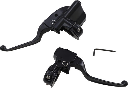 Drag Specialties Brake/Clutch Lever Assembly Matte Black 0610-2200