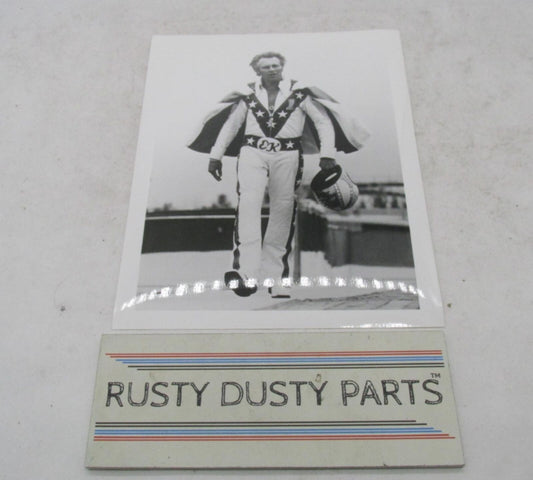 Evel Knievel Memorabilia Himself Photo Reprint 8X10" Black & White B&W Harley