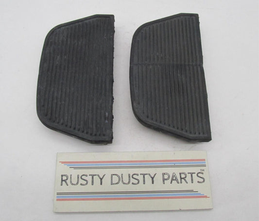 Pair of Harley Davidson Black Passenger Floor Board Rubber Pads 50606-06