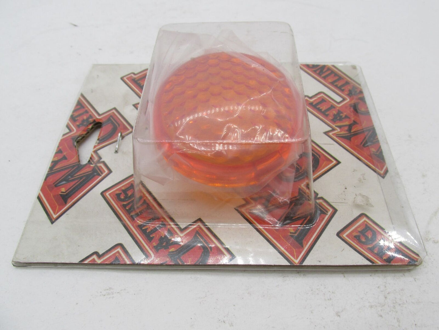 Set of 2 Harley Wyatt Gatling Bullet Turn Signal Amber Honey Comb Lenses 33-3062