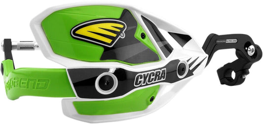 Cycra Ultra Probend CRM Wrap Around Handguards White/Green 1CYC-7408-72X