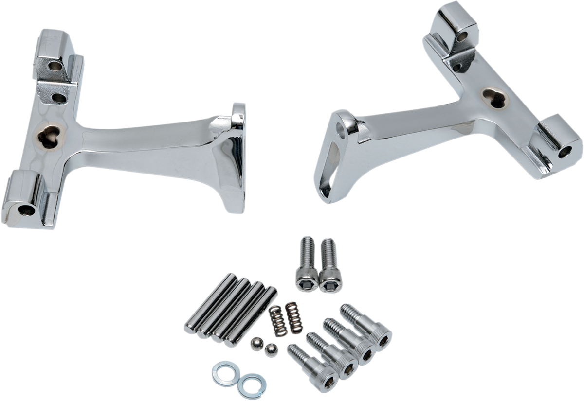 Drag Specialties Standard Passenger Floorboard Mounts Chrome 1621-0392