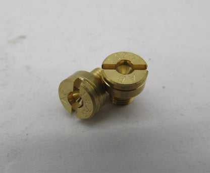 Lot of 2 EBC Mikuni Carburetor Carb Brass Slot Head Main Jets SJ137.5