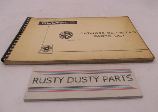 Bultaco Original Factory 1974 Sherpa T 124-125 Catalog Parts List 124.32-117