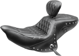 Mustang 1-Piece Heated Super Touring Seat with Driver Backrest 79664WT