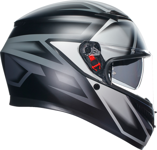 AGV K3 Compound Helmet Matte Black/Gray Small 2118381004008S