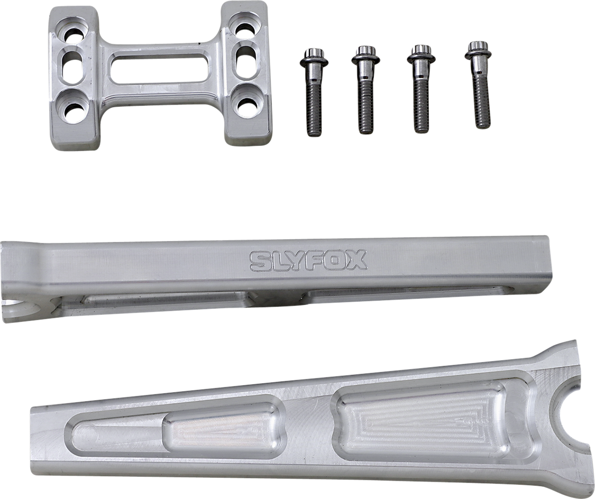 SLYFOX Handlebar Riser Kit Raw Straight - 10" - 1" Handlebars TM-SLY7