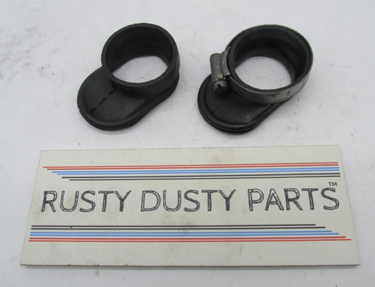 Pair Triumph BSA 1-7/8" Carb to Airbox Connectors TR6 BSA A65 OIF Boots 83-2625