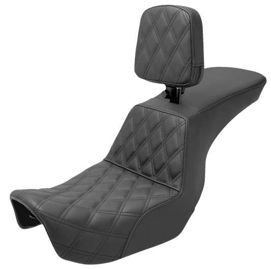 Saddlemen Tour Step Up Seat - Rider Backrest 806-04-192BR