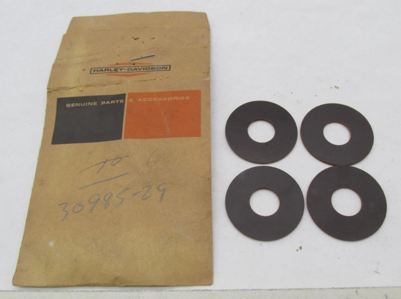 Lot of 4 Harley-Davidson Genuine NOS Tool Screw Brake Light Washers 30985-29