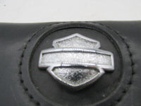 Harley Davidson Genuine Black Leather Winshield Pouch w/ Bar Shield Logo Emblem