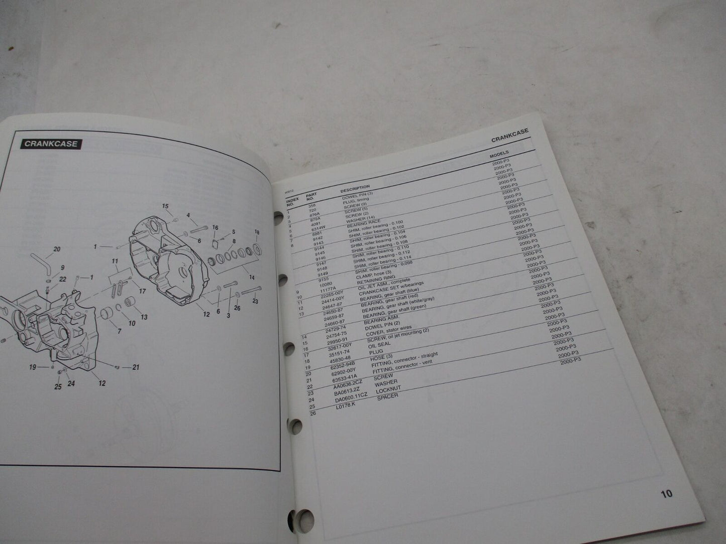 Harley Buell Official Factory 2000 Blast P3 Parts Catalog 99573-00Y