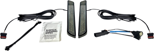 Custom Dynamics LED Front Fork Lightz Smoke - Black CD-FORK-SS6-SB
