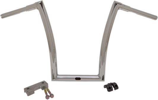 Todd's Cycle 1-1/2" Touring Strip Handlebar 17" Rise Chrome 0601-5203
