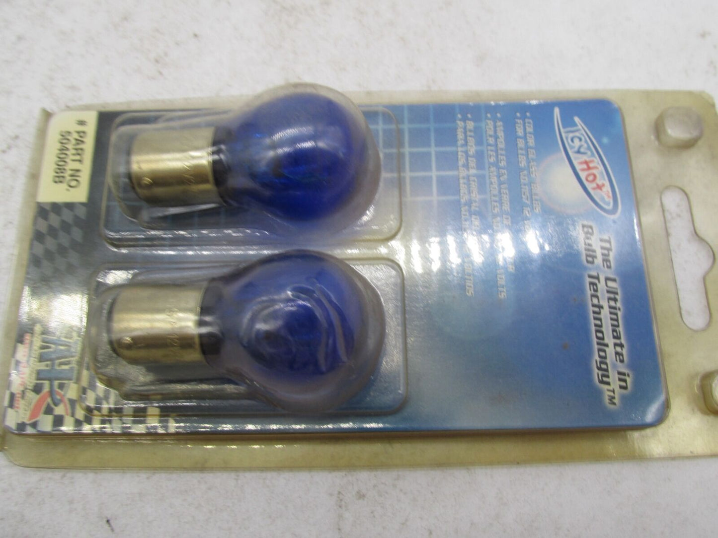 Pack of 2 Harley Icy Hot 12W Blue Light Bulbs 504008B