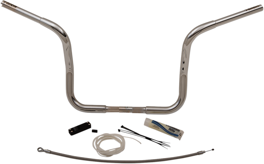 Fat Baggers, Inc. 1 1/4" EZ Install Round Top Handlebar Kits 12" Chrome 909412