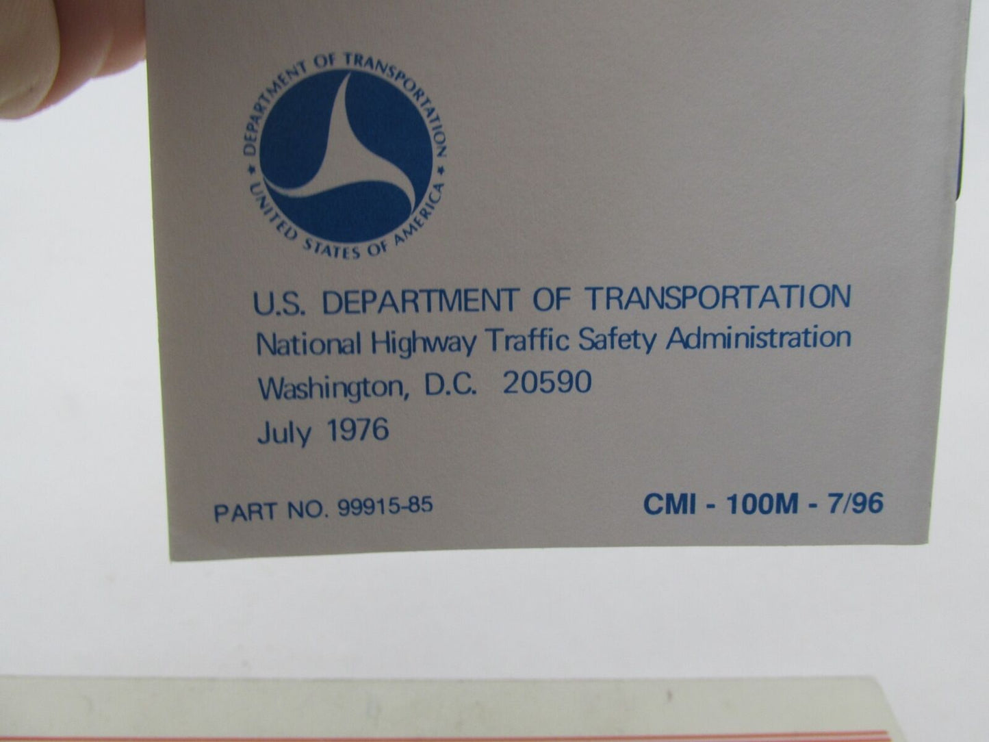 Harley-Davidson Genuine Motorcycle Safety Tip Guide Booklet Pamphlet 99915-85