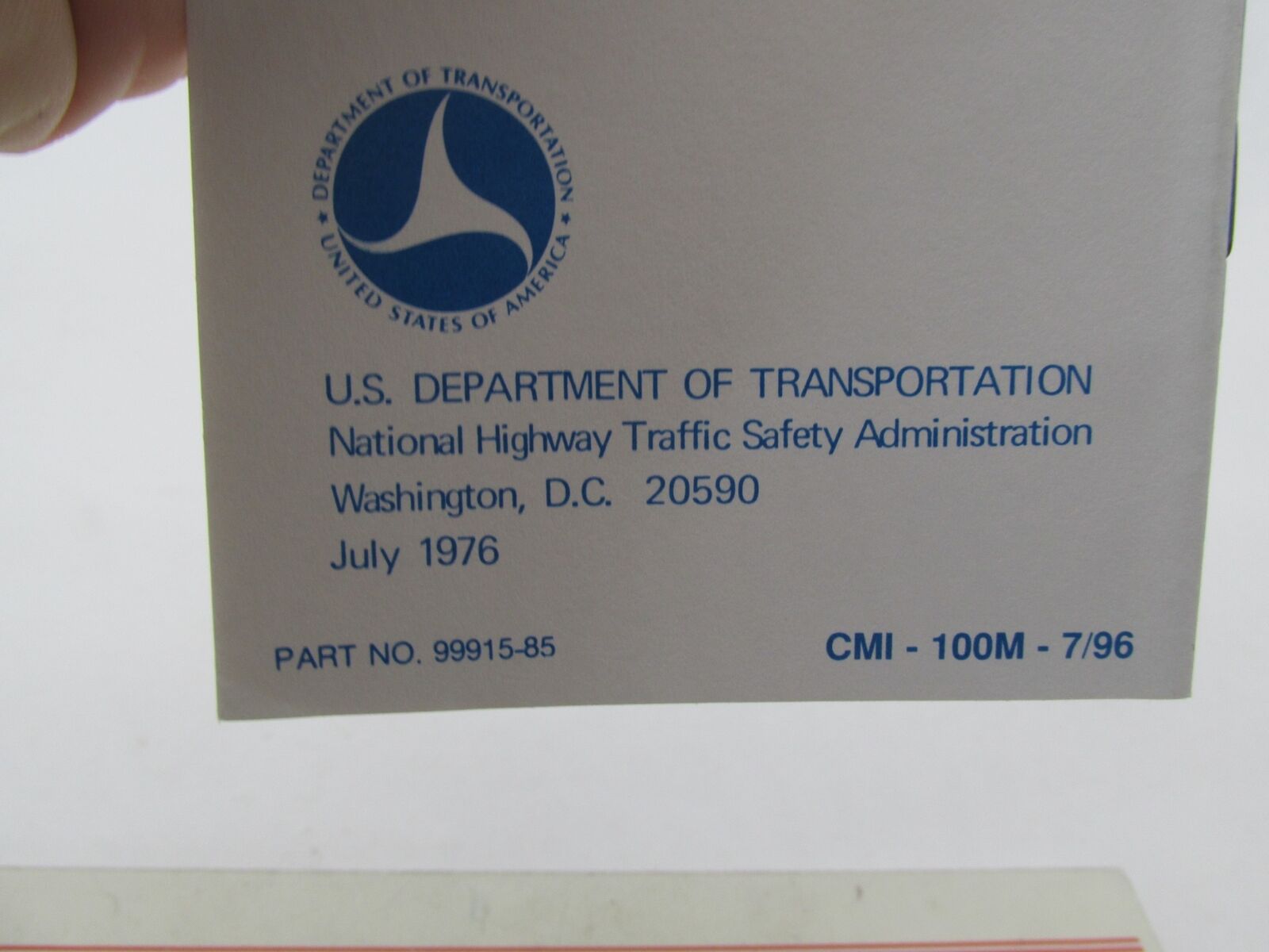 Harley-Davidson Genuine Motorcycle Safety Tip Guide Booklet Pamphlet 99915-85