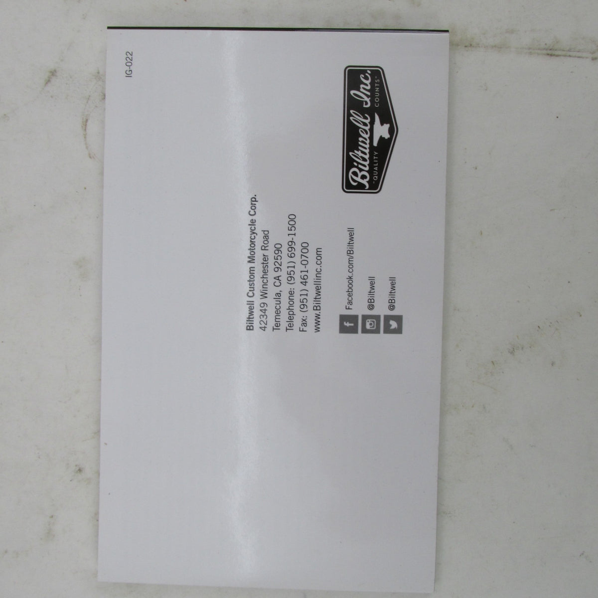 BIltwell NIB Gringo Model S w/ Shield SMALL Flat Black 1003-201-102 |