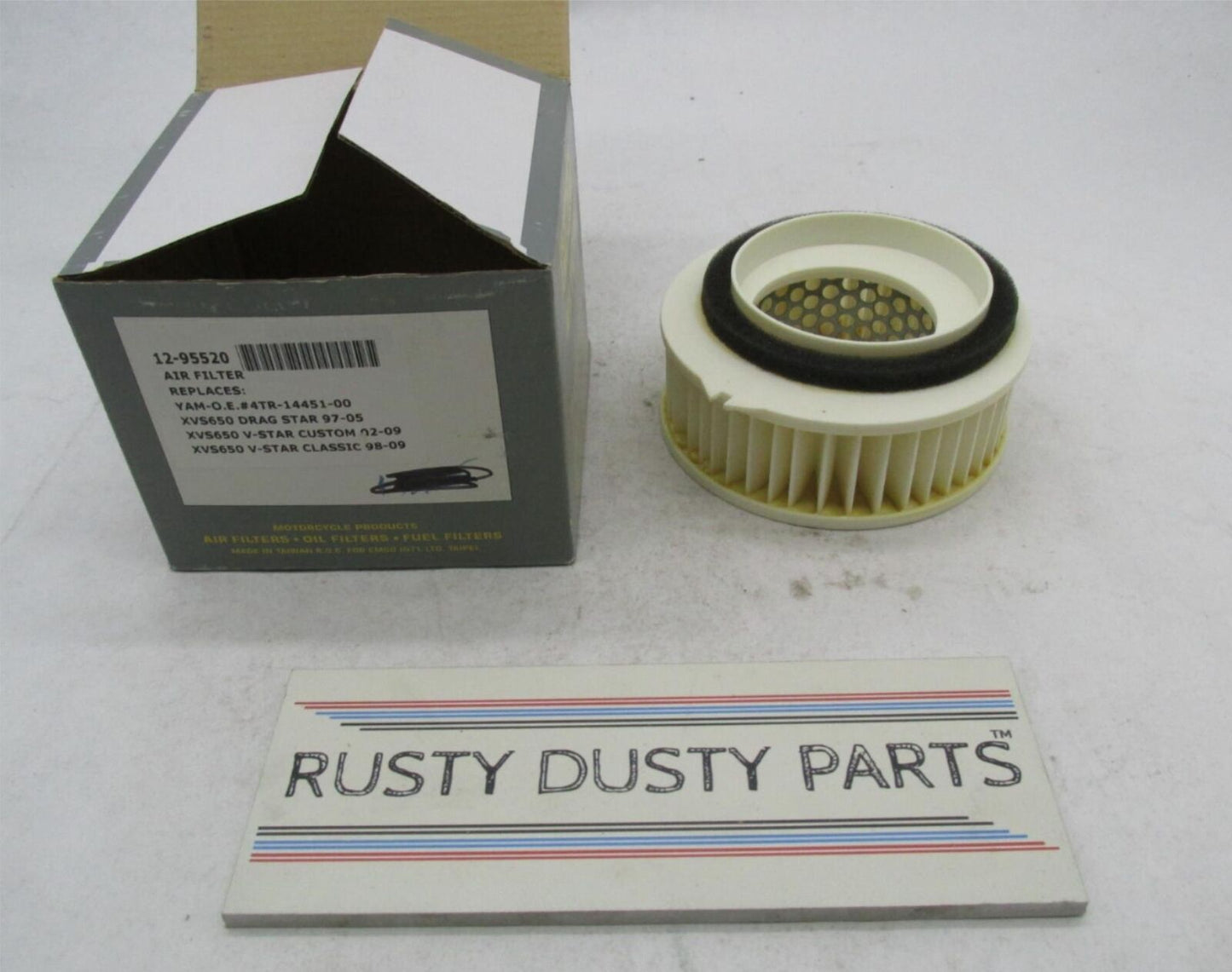EMGO Motorcycle Air Filter 12-95520 XVS650 V-Star 4TR-14451-00