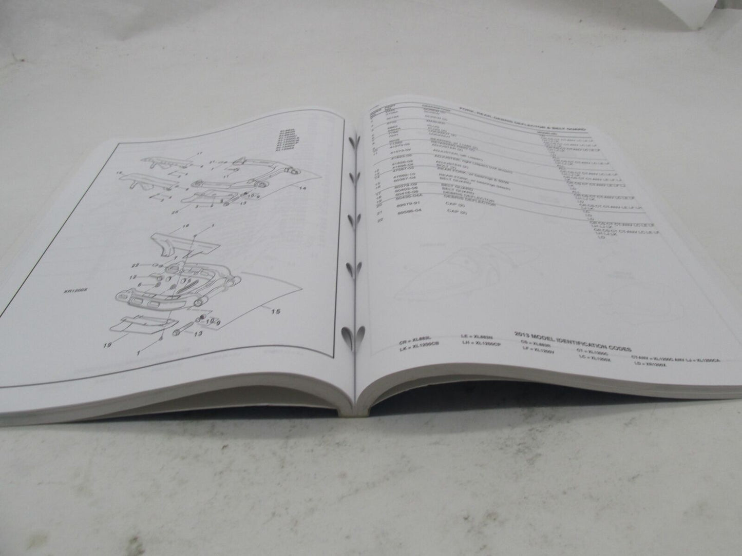 Harley-Davidson Official Factory 2013 Sportster Models Parts Catalog 99451-13