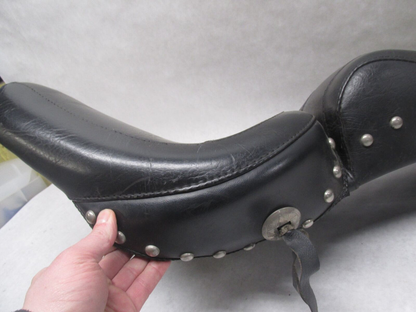 Harley Davidson Vintage Ironhead Sportster XLH XLCH Mustang Studded Seat Seat