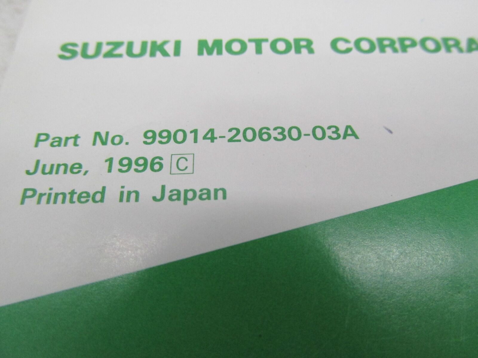 Suzuki Motorcycle Riding Tips and Practice Guide Book 99014-20630-03A