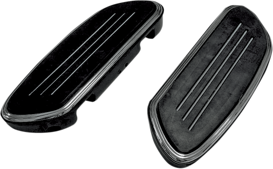 Drag Specialties Streamline Passenger Floorboards Black 1621-0350