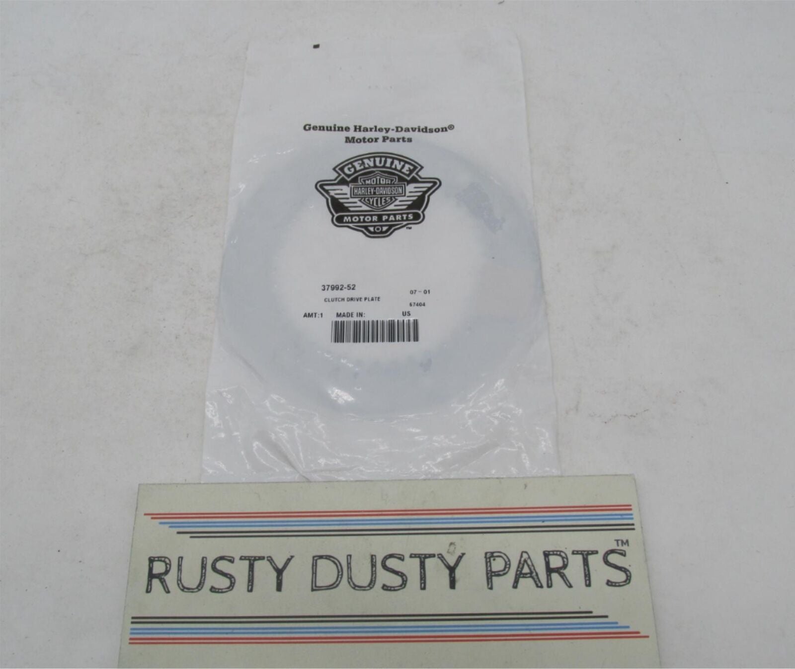 Harley-Davidson Genuine NOS Clutch Drive Plate 37992-52