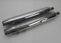 Harley Davidson Genuine Stock Chrome Exhaust Mufflers 65539-95 65538-95 #28