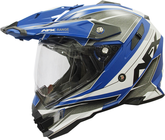 AFX FX-41 Range Helmet Matte Blue Large 0140-0073