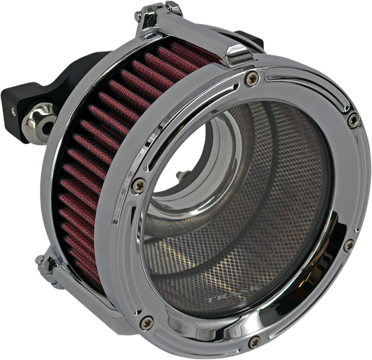 TRASK Assault Charge High-Flow Air Cleaner Chrome TM-1022-CH