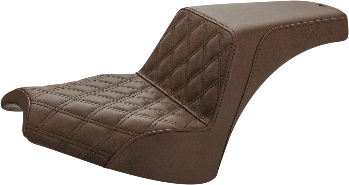 Saddlemen Step Up Seat Driver Lattice Stitch/Passenger Smooth Brown I21-04-172BR