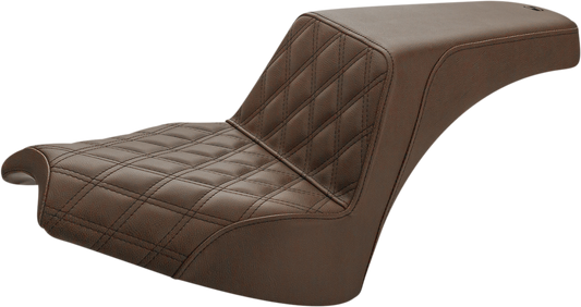 Saddlemen Step Up Seat Driver Lattice Stitch/Passenger Smooth Brown I21-04-172BR