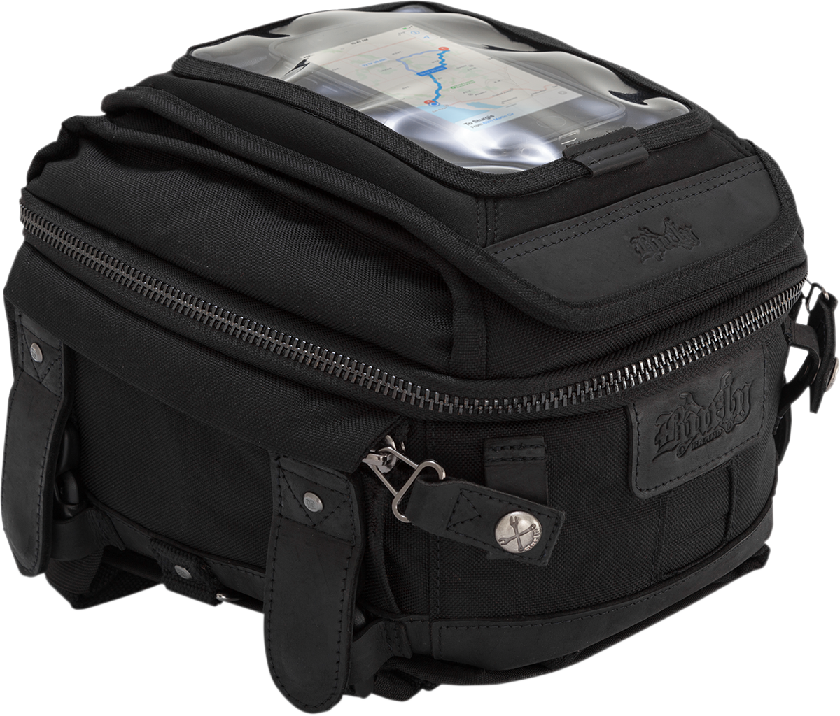 Burly Voyager Tank/Tail Bag Black B15-1010B