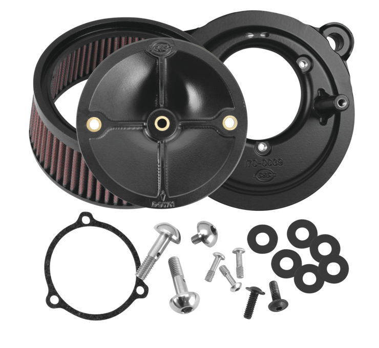 S & S Cycle Stealth Air Cleaner Kits for Throttle Hog Throttle Bodies 170-0164