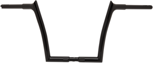 Fat Baggers, Inc. 1 1/4" EZ Install Pointed Top Handlebars 12" Black 908012-B