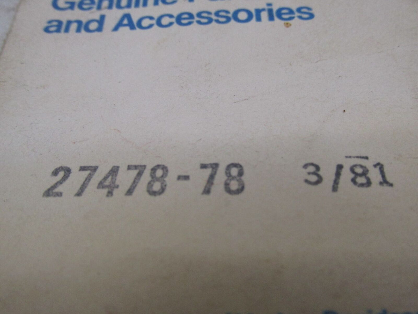 Harley Davidson Genuine NOS Metering Rod # 5 FL 75-78 FX 74-78 Lectron 27478-78