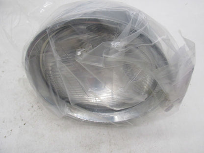 Kustomwerkz Harley 7" Chrome Headlight with Billet Trim H4 12V 76078