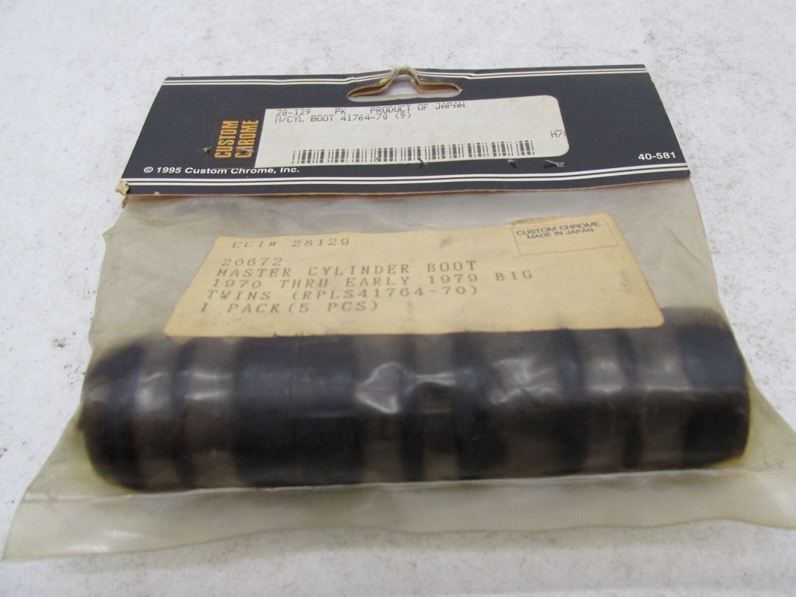 Lot of 3 Harley Davidson Custom Chrome Master Cylinder Boots 20672 41764-70