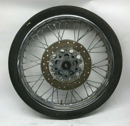 Harley Dyna 21in Front Wheel Rim T21-2.15 TLA w/ Tire & Rotor 44138-95