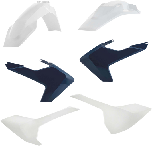 Acerbis Full Plastic Kit '19 OE White/Black 2634026345