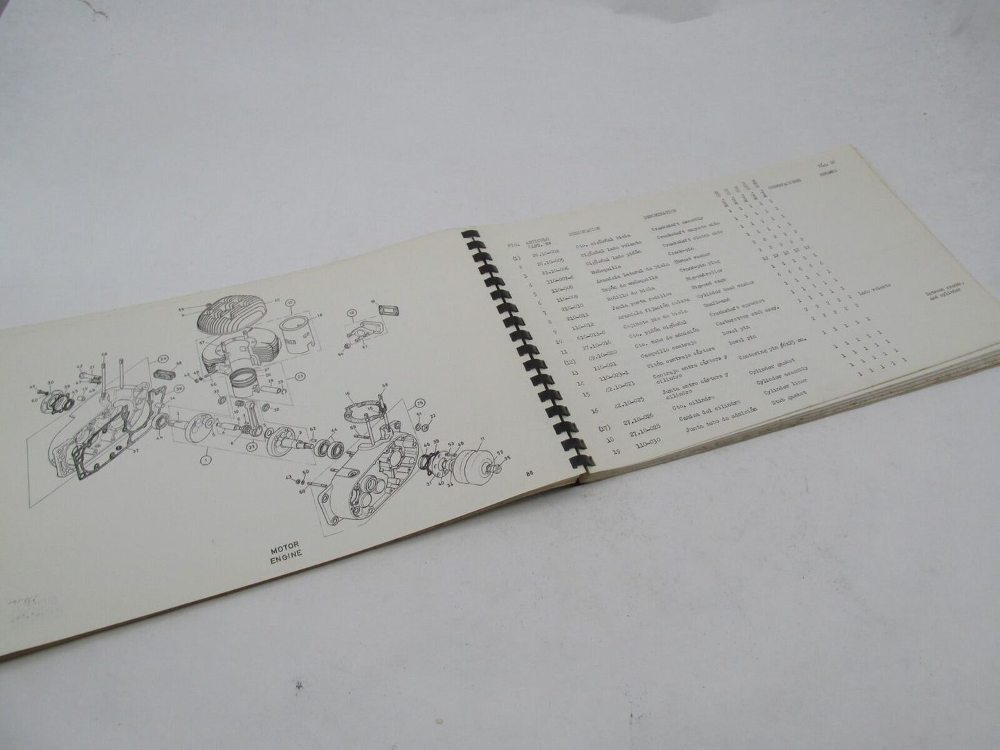 Bultaco Original Factory 1971 Sherpa T Parts List Catalog Book 80.32-117