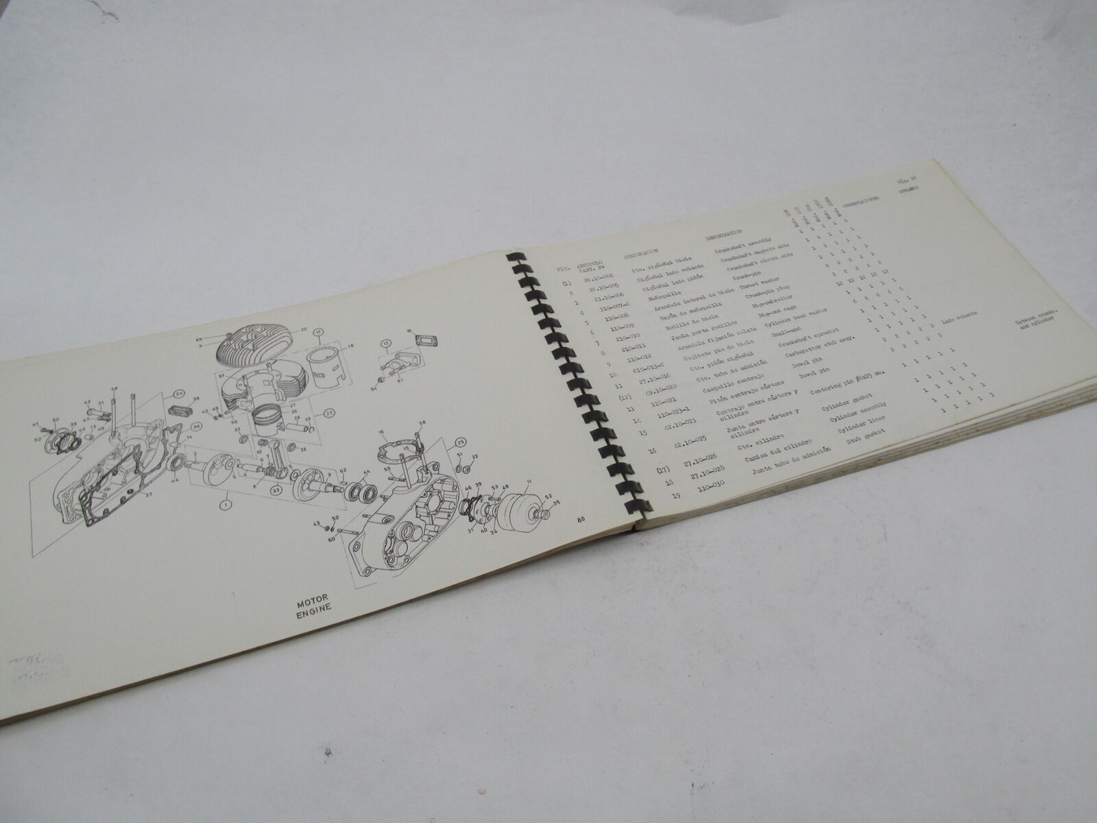 Bultaco Original Factory 1971 Sherpa T Parts List Catalog Book 80.32-117